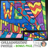We "Heart" (Love) Music Collaboration Poster | Fun Music A