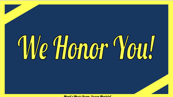 Preview of We Honor You! -Vocals, accompaniment, movement, timbre, lesson plans K-5,history