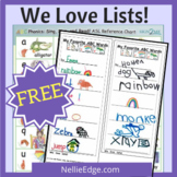 We Love Lists! Themed Papers, Lessons and Exemplars