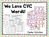 CVC Mystery Words | Valentine Word Families