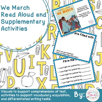 Preview of We March Read Aloud and Supplementary Activities Distance Learning