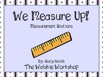 Preview of We Measure Up - Measuring Centers for Small Groups & Partners - Grades 2,3,4