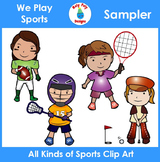 We Play Sports Clip Art Sampler
