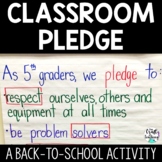 Classroom Pledge | Back to School Activity