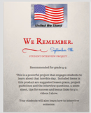 We Remember: 9/11 Interview Project and Lesson Ideas