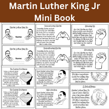 Preview of We Remember Dr. Martin Luther King, Jr.Day Mini Book for Early Readers