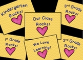 We Rock!  Super cute background display or wallpaper for y