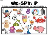 We-SPY: Letter "p"