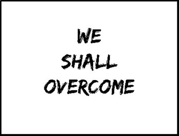 Preview of We Shall Overcome Poster for Classroom Bulletin Board