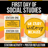 First day of School Why Study History Activity for ANY Soc