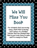 We Will Miss You Book Freebie