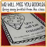 We Will Miss You Booklet: Class gift for teachers who are leaving