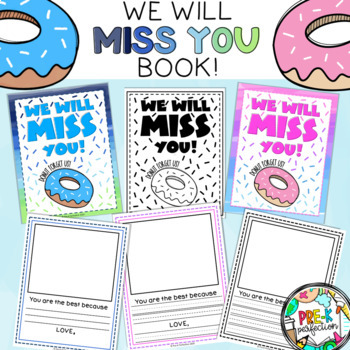 Preview of We Will Miss You Card - Donut Forget Us!