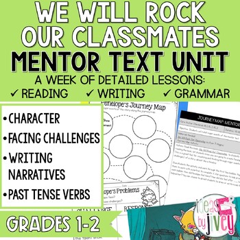 Preview of We Will Rock Our Classmates Mentor Text Unit for Grades 1-2