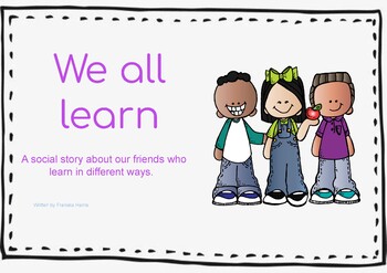 Preview of We all learn - Social Story