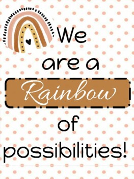Preview of We are a rainbow of possibilities - Door Decor