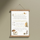 We are gatherers -natural classroom poem poster - forest s