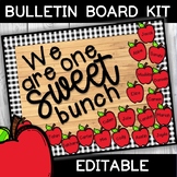 "We are one SWEET bunch!" Editable Apple Bulletin Board