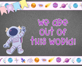 We are out of this world! // Classroom Bulletin Board Decor