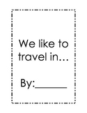 We like to travel in.... mini booklet