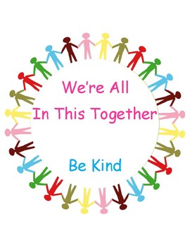 We're All In This Together Poster by Cindy's Treasures | TpT