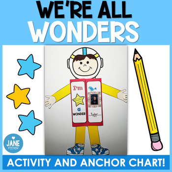 Preview of We're All Wonders Craftivity and Anchor Chart