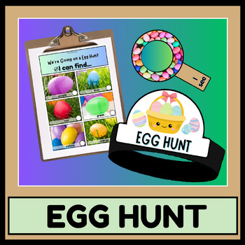 Preview of We're Going a Egg Hunt | Preschool Easter Scavenger