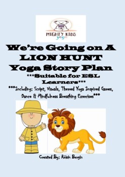 Preview of We're Going on a Lion Hunt Yoga Story Plan