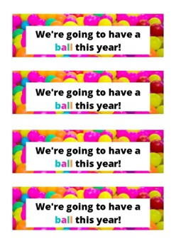 We re Going to Have a Ball This Year Tags by Have Fun Learning 123