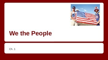 Preview of We the People - Citizenship