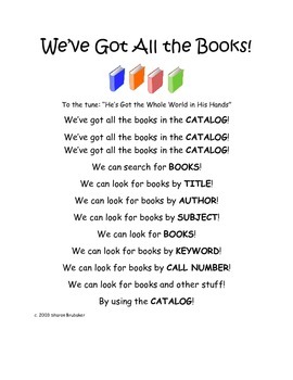 Preview of We've Got All the Books (in the Catalog)!