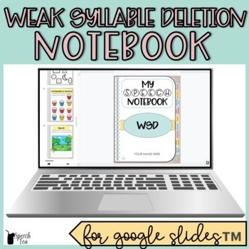 Preview of Weak Syllable Deletion Digital Interactive Notebook Activities