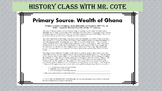 Wealth of Ghana Primary Source