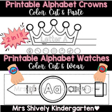 Wearable Phonics Craft Bundle - Alphabet Crowns & Watches