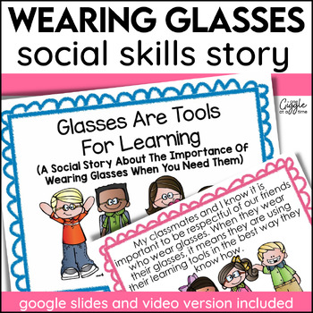 Preview of Wearing Glasses Social Skills Story Accepting Differences Reviewing Expectations