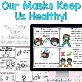 Preview of Wearing a Mask Social Story & Slides