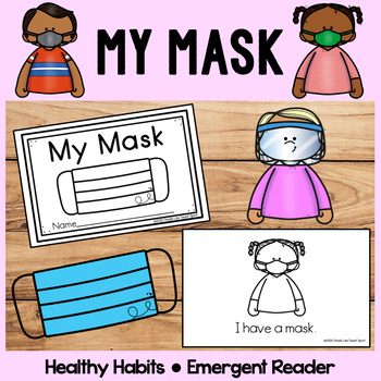 Preview of Wearing My Mask | Social Narrative Story | Booklet  | Healthy Habits | Covid-19