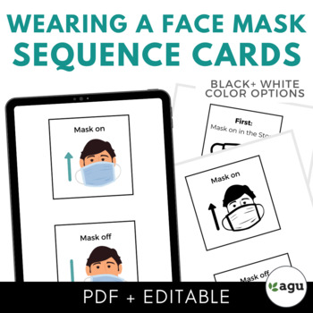 Preview of Wearing a Face Mask Sequence Cards