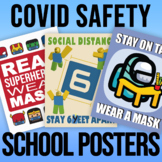 Roblox Marvel Among Us - COVID Safety School Posters Bundl