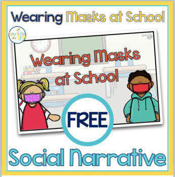 Preview of Wearing a Mask Social Narrative Story | Speech Therapy | Autism | FREE