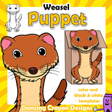 Weasel Craft Activity | Paper Bag Puppet Template