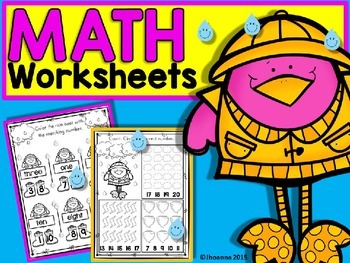 Preview of Weather Unit Math Worksheets (Review different math skills!)