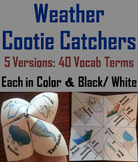 Weather Activity Cootie Catcher Game: Fronts, Precipitatio