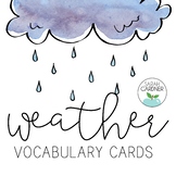 Weather Photo & Vocabulary Cards