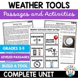 Weather Instruments & Weather Tools: Leveled Passages, Activities & Flip Book