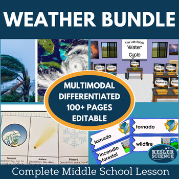 Preview of Weather 5E Lesson Plans Bundle - Lesson Plans