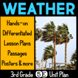 Weather 5E Science Unit Lesson Plans Third Grade NGSS 3-ES