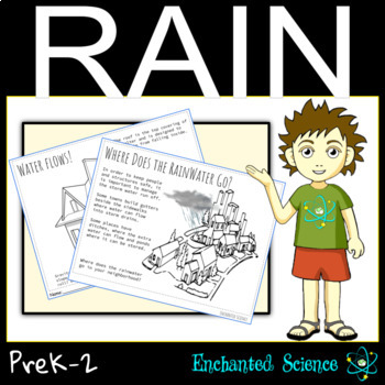 Preview of Weather Activities  All about Rain for preschool kindergarten and first grade