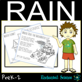 Weather Activities  All about Rain for preschool kindergar