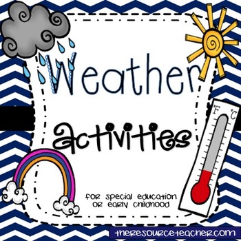 Preview of Weather Activities Pack (for special education or early childhood)